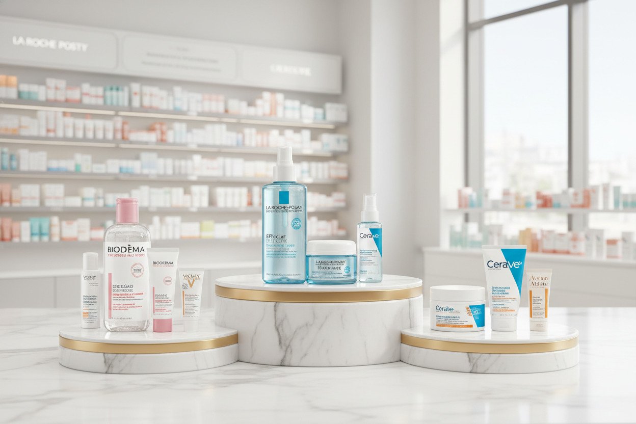 La Roche-Posay, Bioderma, CeraVe, Vichy, Avène — skąd te marki na podium