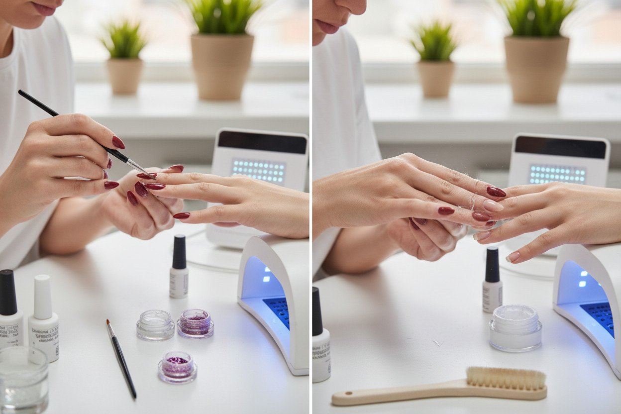 Manicure hybrydowy i żelowy — różnice, koszty, trwałość